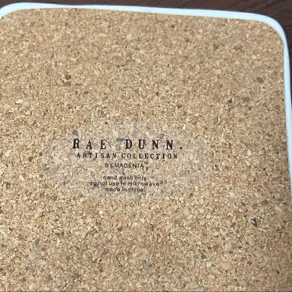 Rae Dunn artisan collection 4pc coaster set Bridal - Picture 6 of 7